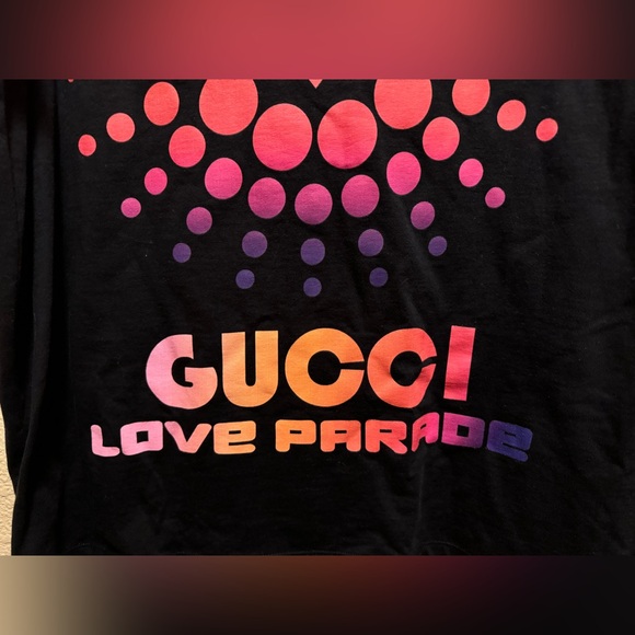 New Authentic Gucci Love Parade Logo Shirt Size L - Picture 8 of 14
